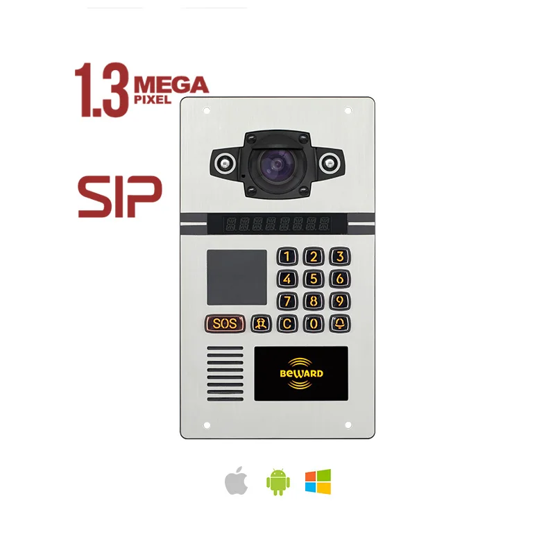 Sistema de intercomunicação Poe 802.3af Multi Apartamento Vídeo Porteiro