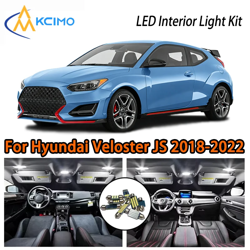 

Long Life LED Interior Lights For Hyundai Veloster JS 2018-2022, Two Colors Choice Super Bright Easy Install