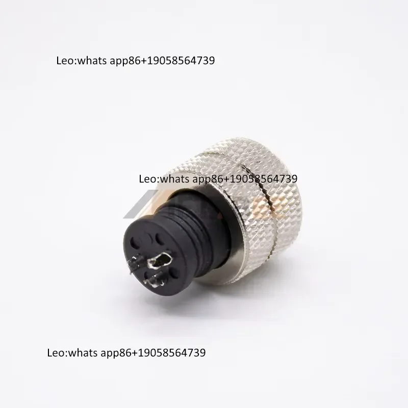 M12 Female 3-Pin A-Coded Connector Solder Socket Molded Plastic Plug for 3-Wire Industrial Sensor Cable Assembly