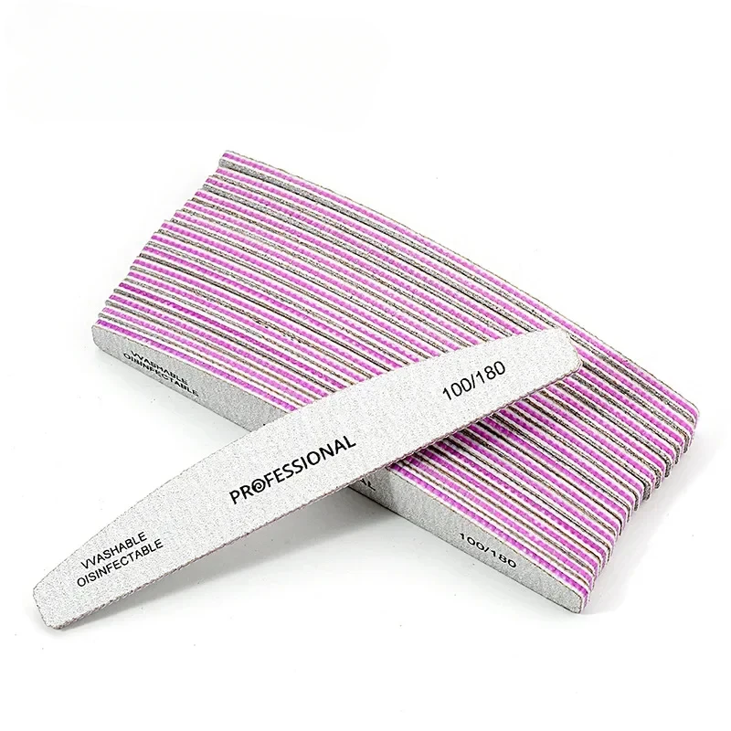 Nail File 100 To 180 Professional Tools Emery for Manicure Lime 240 Sandpaper Gel Polishing Files for Nails Buffers Set Polisher