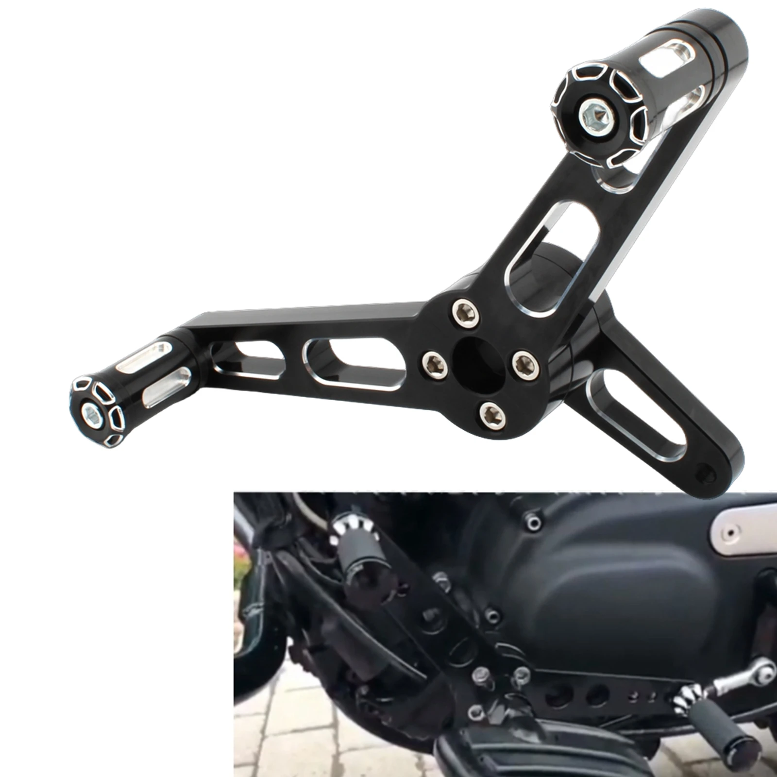 Heel Toe Gear Shifter Shift Lever Foot Peg Pad Kit For Harley-Davidson Sportster Models With Forward-controls XL 883 1200 X48 72