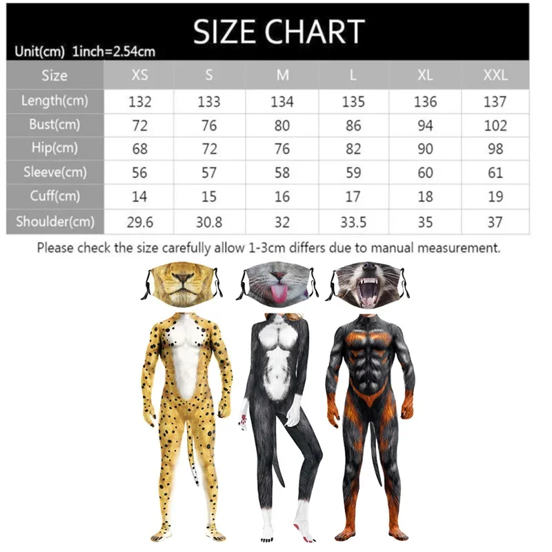 Zwierzęca bestia unisex pełna pokrywa elastyczna impreza erotyczna Snow Wolf zentai body kombinezon na Halloween gepard przebranie na karnawał kombinezon