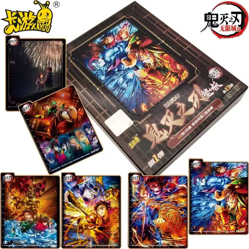 Cartes de collection authentiques Demon Slayer Kayou, cartes créatives d'anime, artisanat exquis, cartes surprise, cadeau de vacances