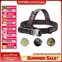 SOFIRN HS41 Headlamp 4000lm 21700 USB C Rechargeable with SST20 LED Torch Indicator with Magnetic Tail Flashlight