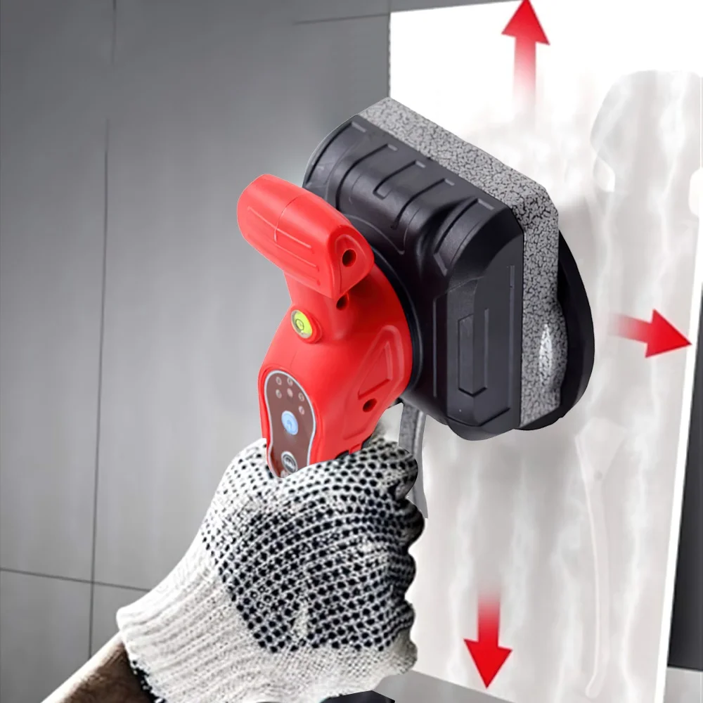 Vibratore portatile per piastrelle a 21 V, macchina elettrica senza fili per la posa di piastrelle, alimentata a batteria, strumento ad alta potenza con batteria al litio per la posa di piastrelle su