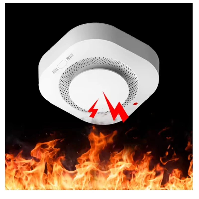 

Потолочный датчик дыма для дома с интеллектуальным подключением Wi-Fi для удаленного мониторинга через мобильный телефон