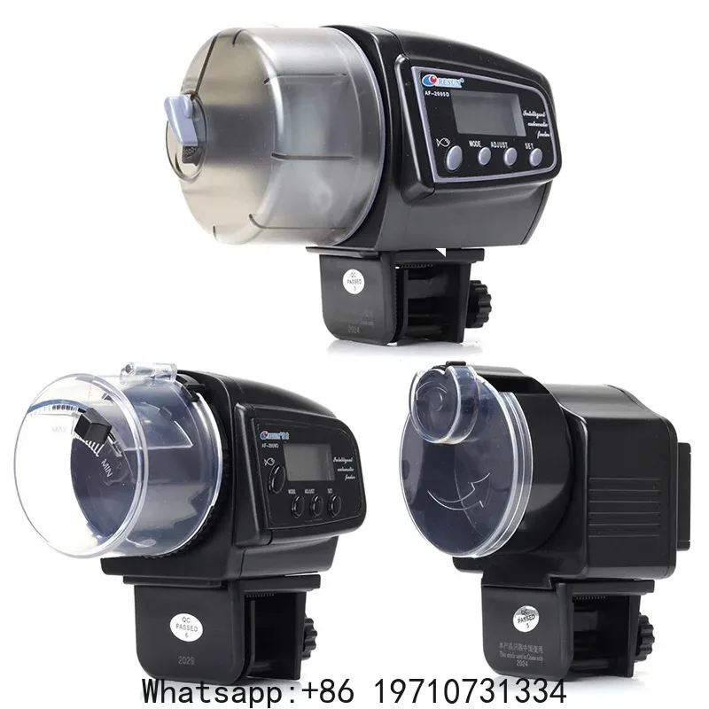 Fish Tank Feeders 100ML Timer LCD Fish Feeder for Aquarium Accessories Smart Feeding 4 Group Times Model AF-2009D