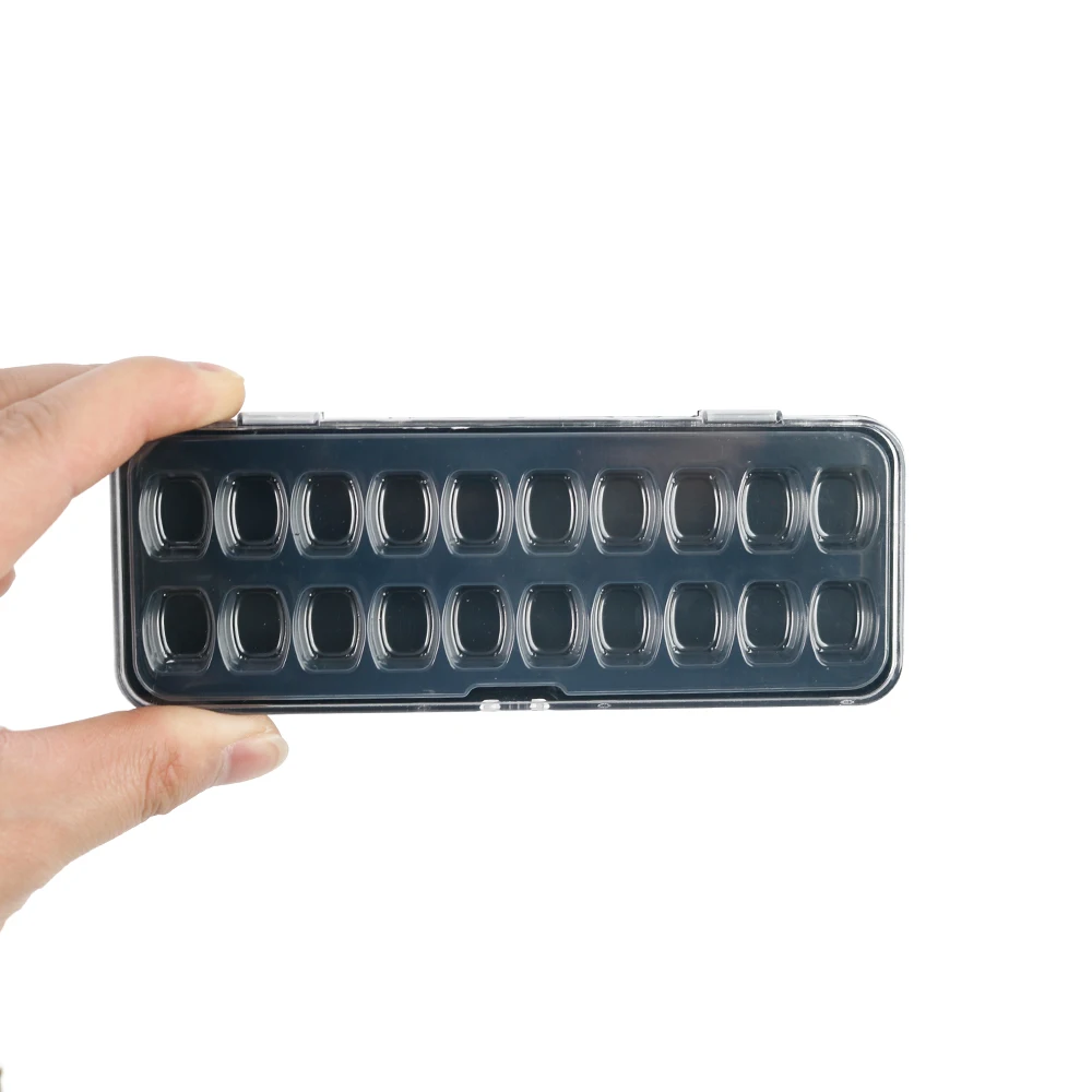 

20pcs Dental Veneer Pretreatment Box 20 Slots Dental False Tooth Box Portable Tooth Arrangement Storage Case Dentistry Supplies