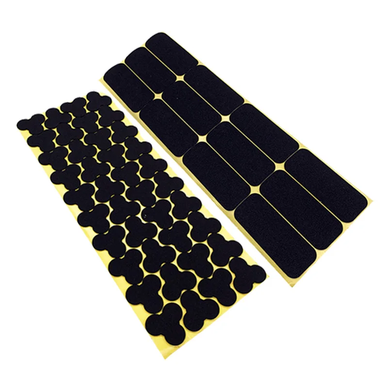 30pcs/sheet 3P 12v Lithium Battery EVA Sponge Sticker with Adhesive Back Shock Absorbing Cotton 1mm Black Anti-collision Cotton