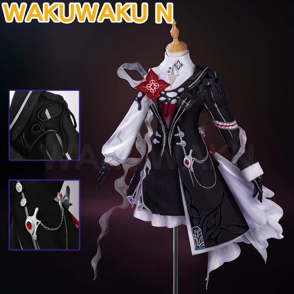 Kostum Cosplay Evernight Game Honkai: Star Rail WakuWaku-N HSR Wanita HSR 7 Maret SP Kostum Cosplay Ukuran Plus