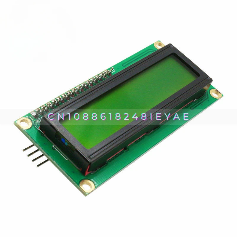 Blue Screen, Yellow-green Screen IIC/I2C 1602 LCD Module Blue Screen Library File Provided