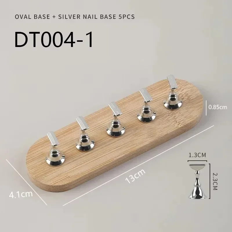 Strumenti di pittura Pratica per unghie in legno con supporti Tabellone per punte per nail art che mostra scaffale Espositore magnetico per nail art