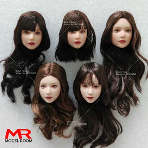 1/6 escala Anime Girl Ojeros móviles Cabeza Sculpt Trasplant Talling Model Fit 12 '' Soldado Figura de acción pálida Figura Muñecas de cuerpo Muñecas 8 Mejores ventas 1 6 Sculp de cabeza femenina - №2
