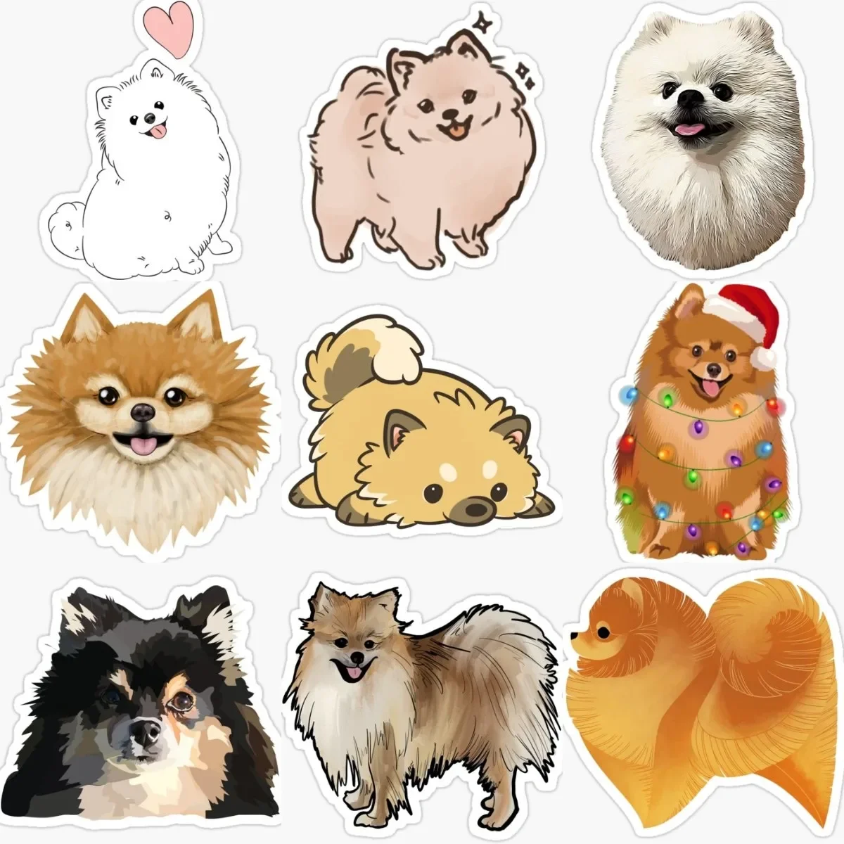 

Cute Catoon Bomei Dog Creative Sticker Bicycle Vinyl Motorcycle Wall Laptop Glass Truck Window Car Decals Customizable