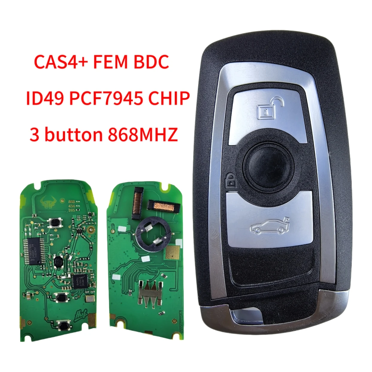 Jingxin 3/4-Tasten-Fernbedienung für BMW 5 7 F-Serie FEM / BDC, CAS4, CAS4+ 2012-2017 YGOHUF5662/YGOHUF5767 315/433/868Mhz Neu – Detail 12