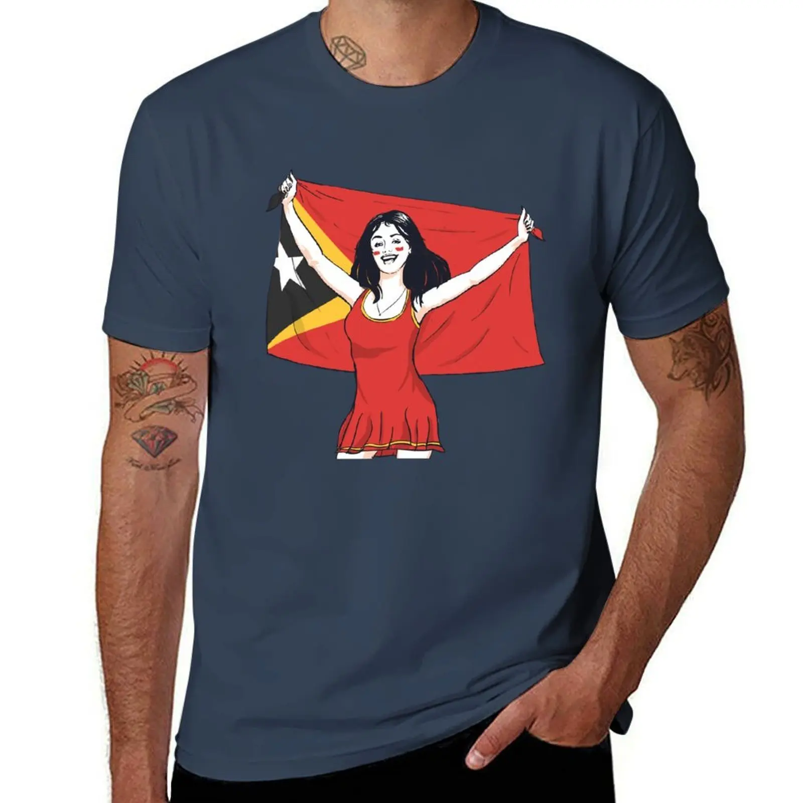 

I Love Timor-Leste T-Shirt Christmas Theme Tee Top