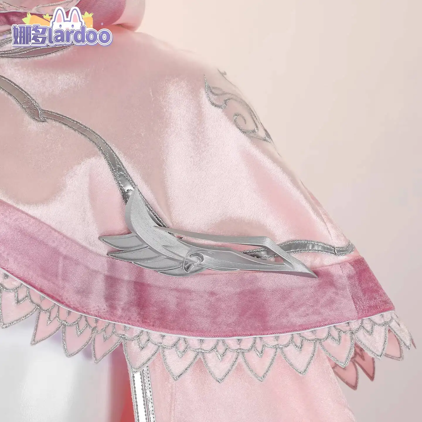Nado Pink Cosplay Costume Rabbit Ear Cape Five-Year Xiaowu Promise Cosplay Cute Xiaowu Outfit Customized G5603 view 2
