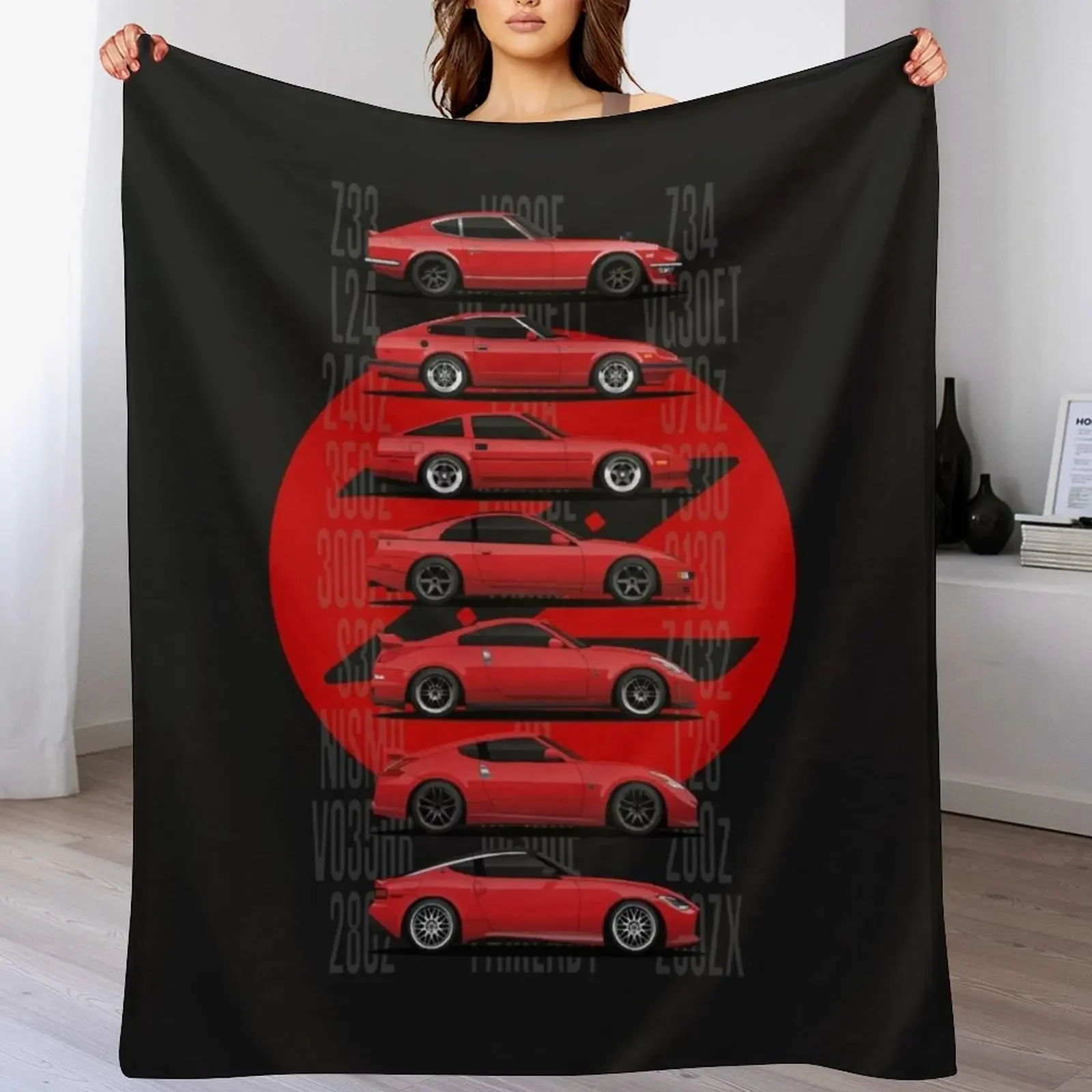 Z Generations (Red) Throw Blanket Soft Cozy Blanket for Pet Kids Adults