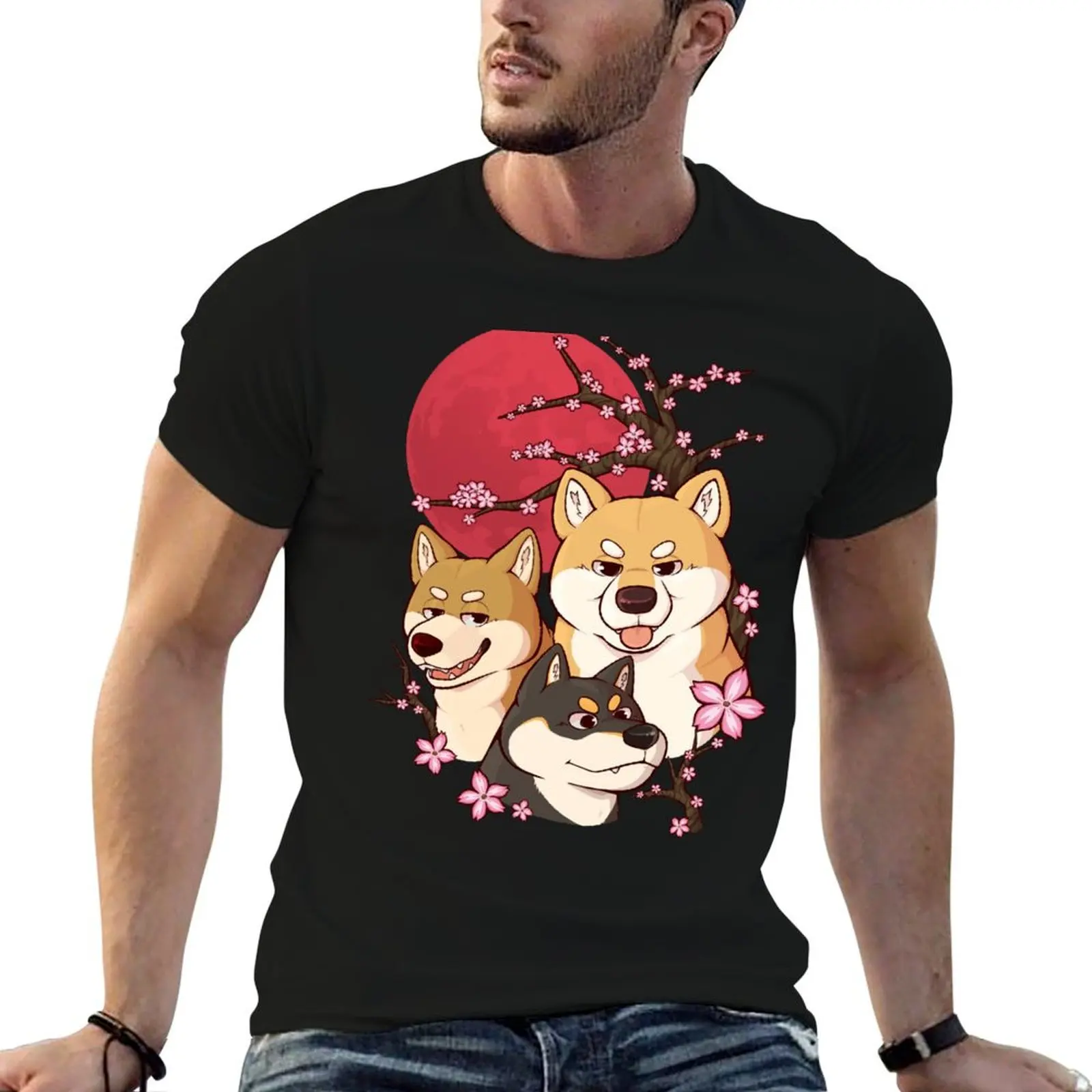

Shiba Pack T-Shirt black cotton t-shirt plain for man package anime t shirts oversize T-Shirt