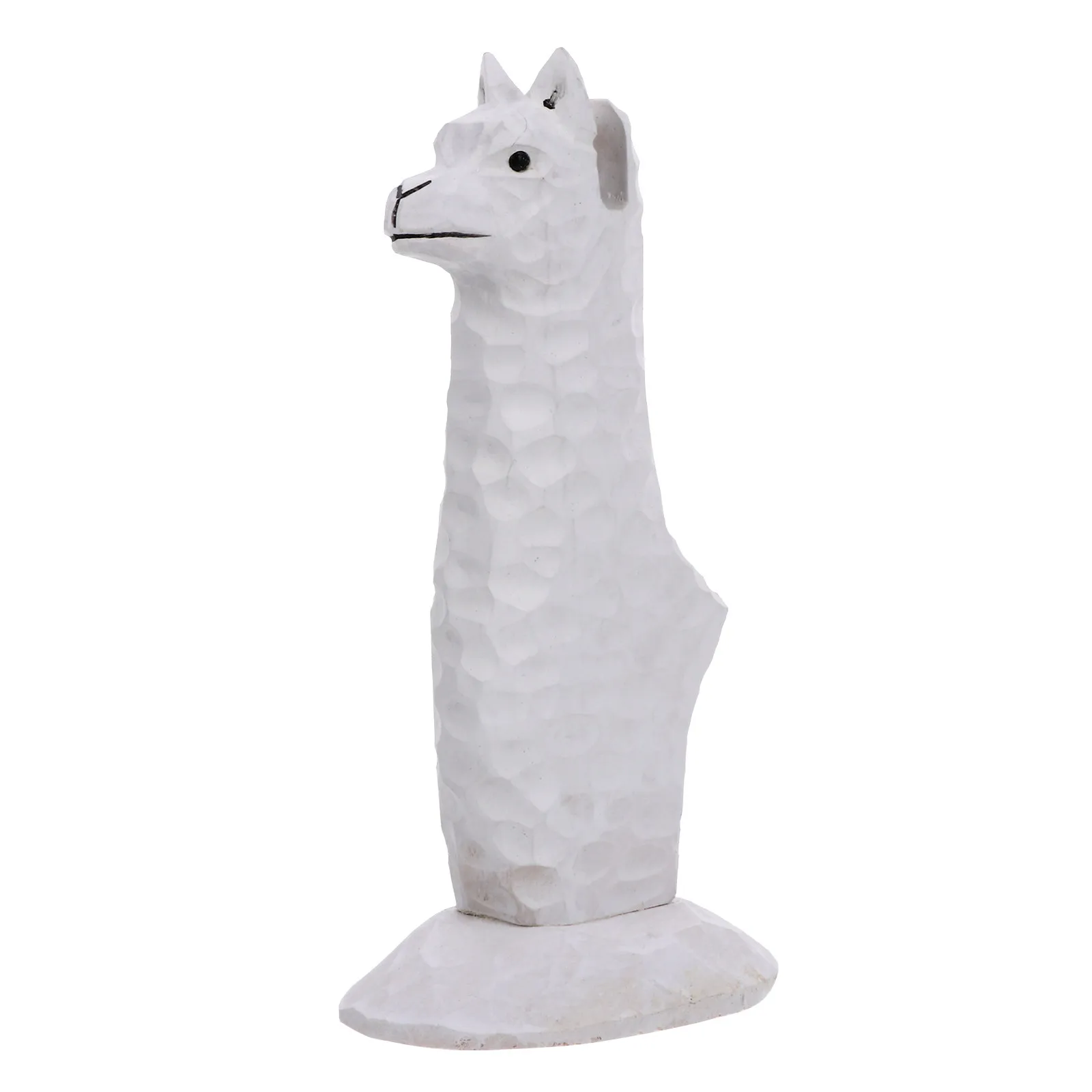 Premium Carved Wood Cartoon Alpaca Glasses Stand for Eyeglasses Sunglasses Display Desk Nightstand Decor Wood Eyeglass Holder