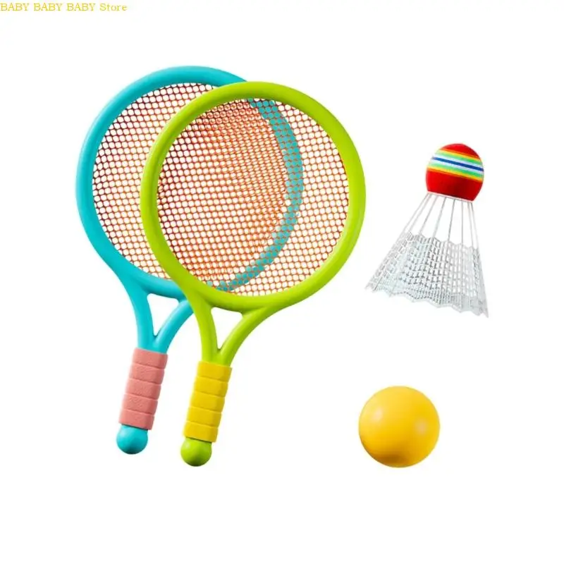Q81A Junior sportuitrusting Ergonomische badminton racquets schokabsorptiehandgreep parkactiviteiten