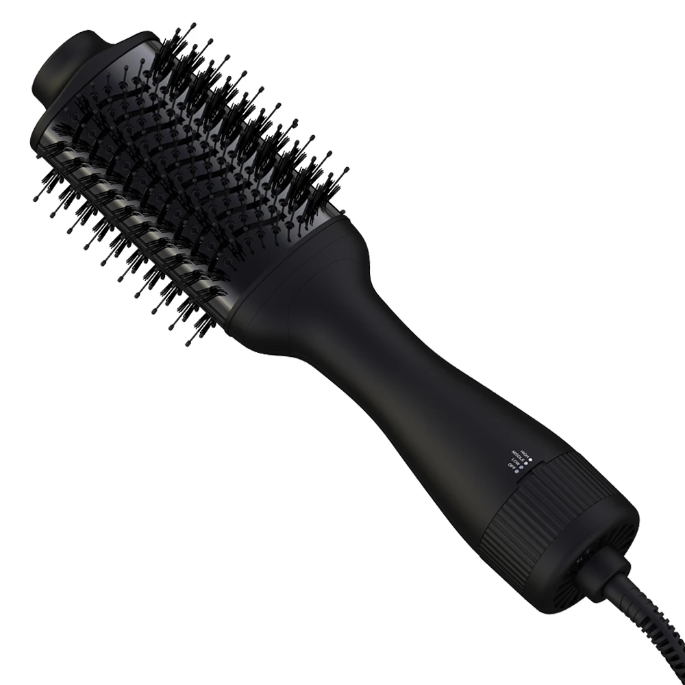 

New Arrival Trending 1300W Hot Air Brush Fast Heating Ceramic Overheat Protection All Hair Types Salon Home Travel Styling