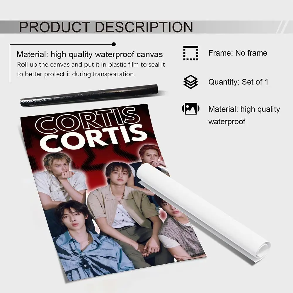 Group K-Pop CORTIS Poster HD Waterproof Wall Art Posters Self Adhesive Bedroom Living Room Home Decor Gift - view 6
