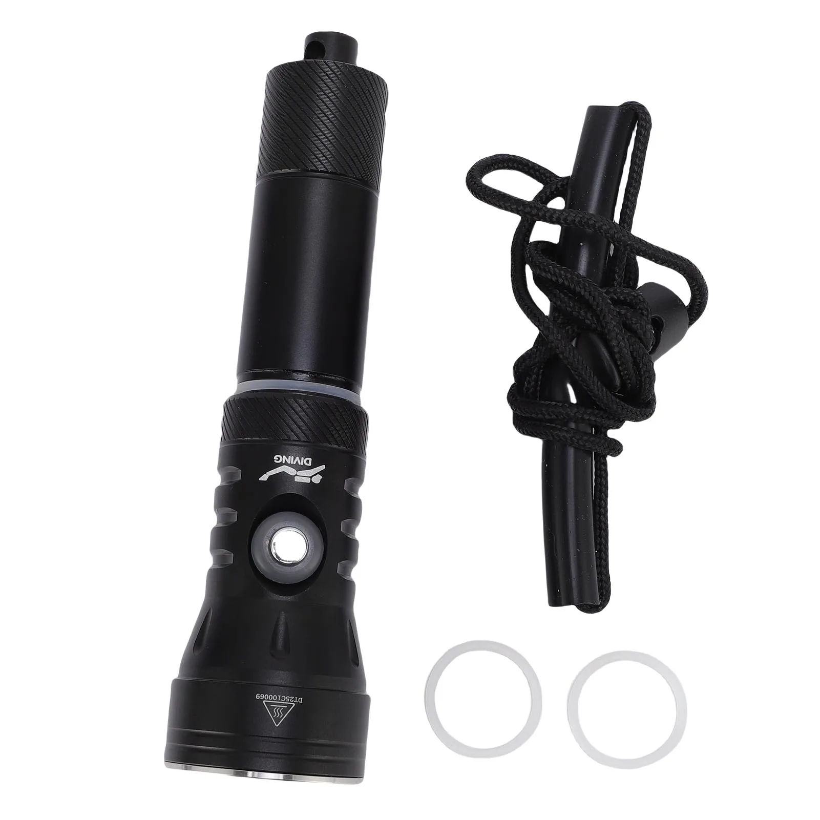 

Dive Light IPX8 Rainproof Magnetic Control 5 Modes Diving Flashlight 2000LM Aluminum Alloy 200M Long Range for Fishing