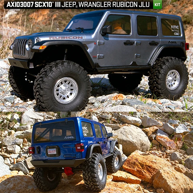 AXIAL AXI03007 1:10 SCX10 Ⅲ Electric 4WD Remote Control Off-Road Crawler Simulation Model Car KIT DIG Empty Frame RC Cars