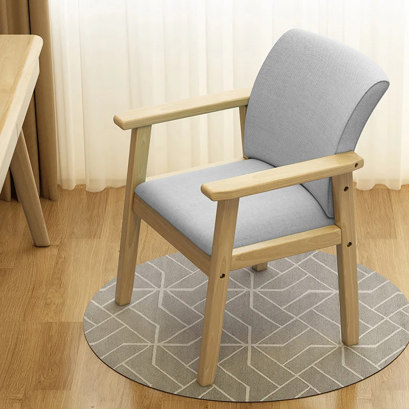 #Simple Design Rubber Wood Customizable Color Home Furniture Leisure Chair for Living Room