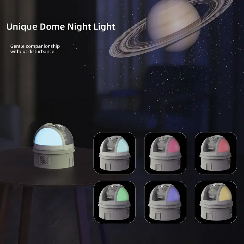 High definition focusing starry sky projection light, the observatory will send 12 film tablets, Bluetooth audio