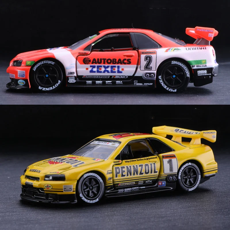 TAKARA TOMY Tomica Premium Nissan GTR 32 Skyline Racing  Alloy Diecast Collection Cars Model Toys for Children Boys