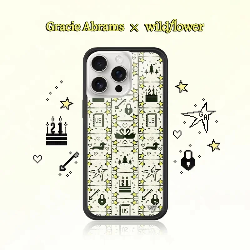 Wildflower Girls Gracie Abrams Phone Case for iPhone 12 13 14 15 16 17 Pro Max Plus Air 17Pro wf 3D Genius Music Girl Cover
