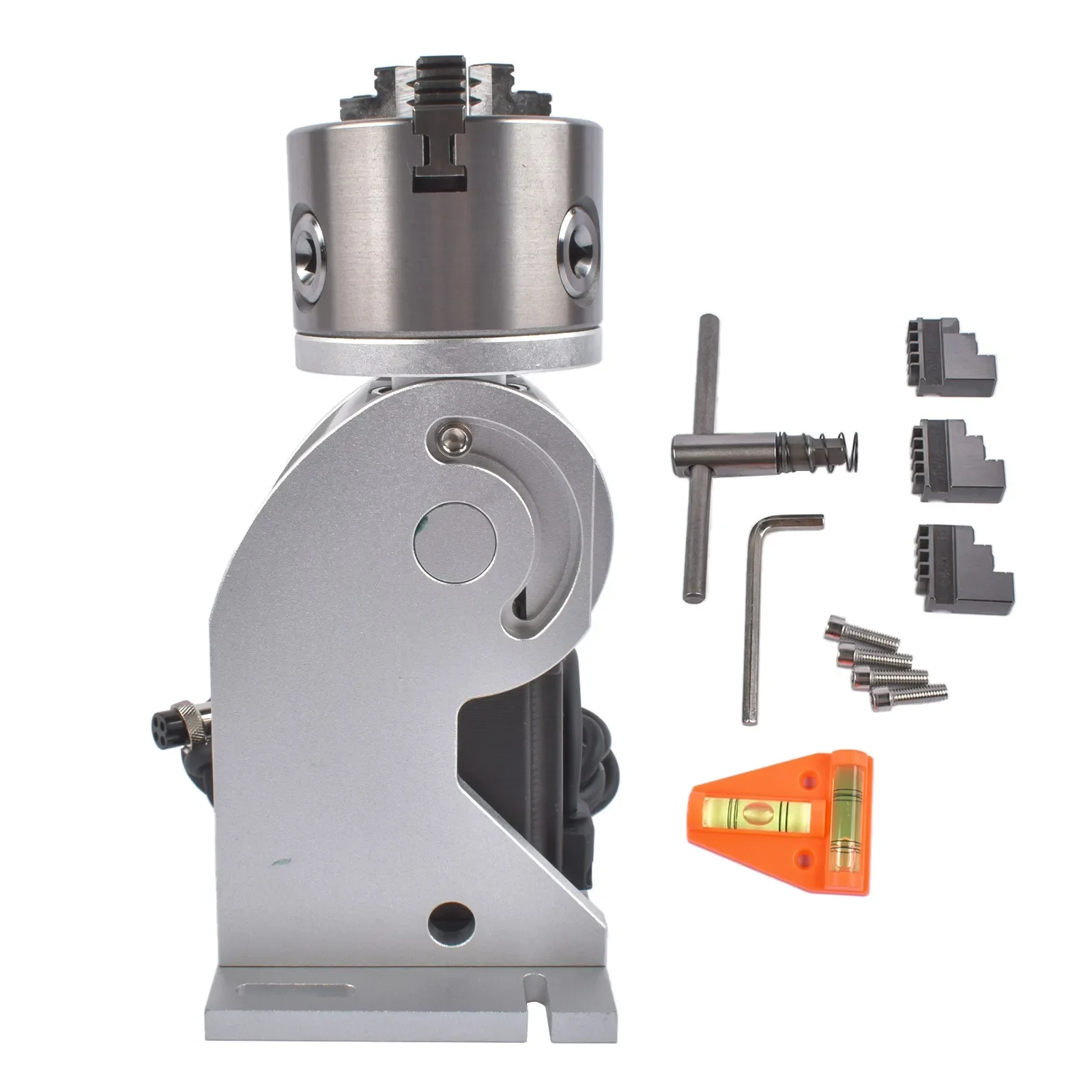 AP02 80mm Lathe Rotary Chuck D80 Rotary Axis For Fiber Laser Engraver Carving Machine Power Tool Parts & Accessories view 6