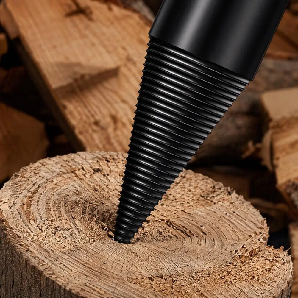 Robust 32/42/50MM Firewood Log Splitter Drill Bit, Hex Round Shank Handle, Tough Electric Hammer Splitting Bit for Kindling view 5