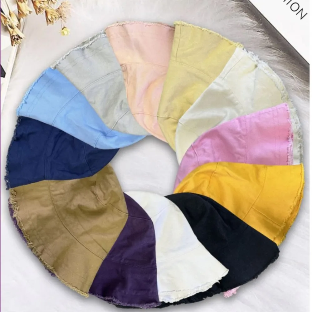 Fashion Headwear Cap Hugger Toque Stocking Watch Fisherman hat Fringed Bucket Outdoor Foldable Basin women Versatile Men 2M6