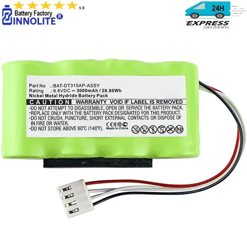 

9.6V Ni-MH Battery Compatible with Shimpo DT-315A Equipment, For DT-315A Stroboscope Part NO BAT-DT315A/P, BAT-DT315AP-ASSY