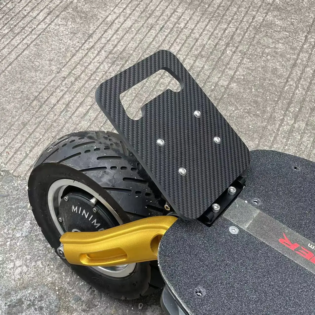 Carbon Fiber Foot Rest Kit, Rear Pedal for Dualtron Thunder, Thunder 2, Thunder 3, Victor, Ultra 2, MINIMOTORS Electric Scooter