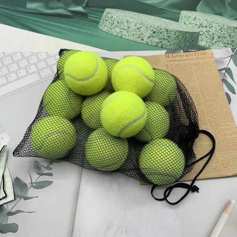 

4 шт. тренировочные теннисные мячи для начинающих для начинающих, прочные теннисные мячи с высоким отскоком и сильными тренировочными теннисными мячами для отскоков