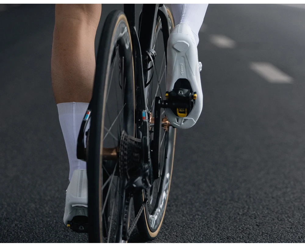 Santic Männer Radfahren Schuhe Carbon Faser Laufsohle Rennrad Schuhe Frauen Atmungsaktive ATOP Reel Knopf Schnürung System WZS24043 – Detail 7