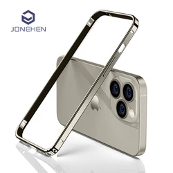 Luxo Light Alumínio Metal Frame para iPhone, Bumper Case, acessórios traseiros de proteção de liga fina, iPhone 12, 13, 14 Plus, 15, 16 Pro Max, 16 P