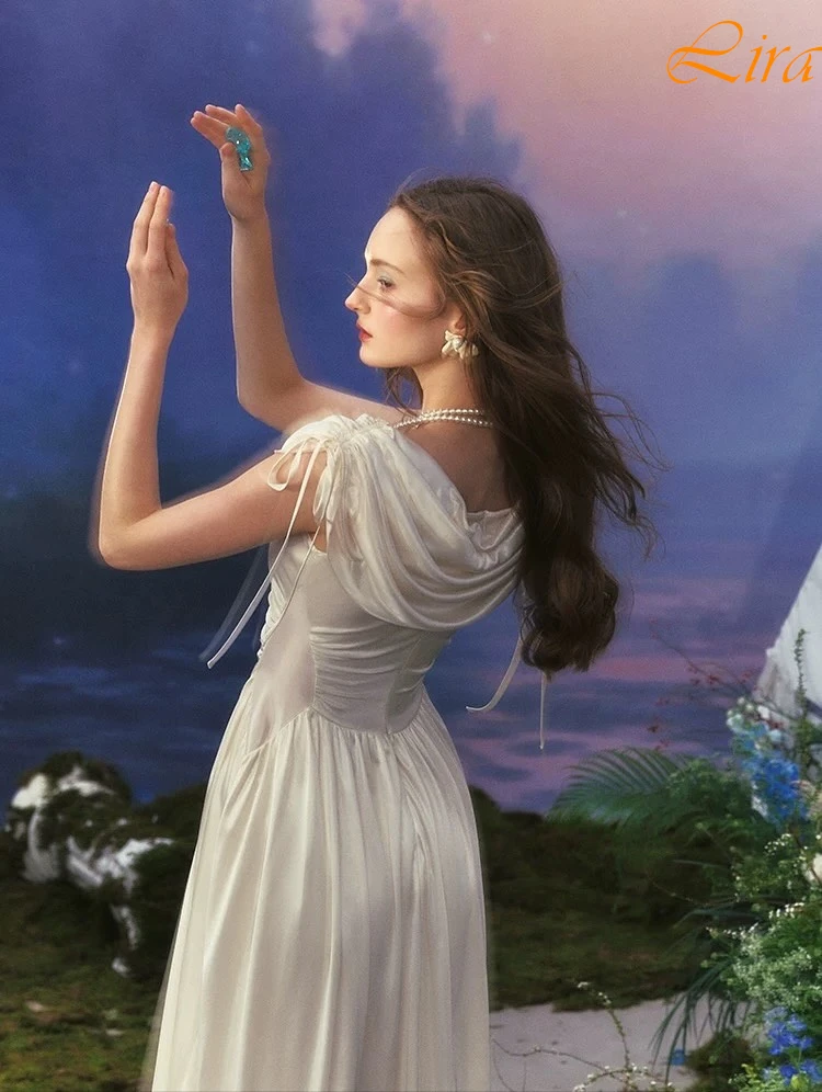 Aangepaste A-lijn Ronde Hals Elegante Formele Avondjurk Modern Temperament Celebrity Jurken Delicate Feestjurk van hoge kwaliteit