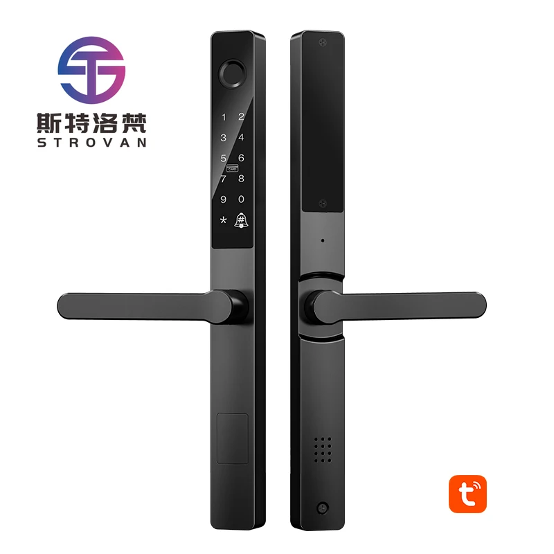

STLF SOURCE PRICE Slim Smart Door Lock Rfid Keyless Digital Thumb Print Door Lock with Remote Control