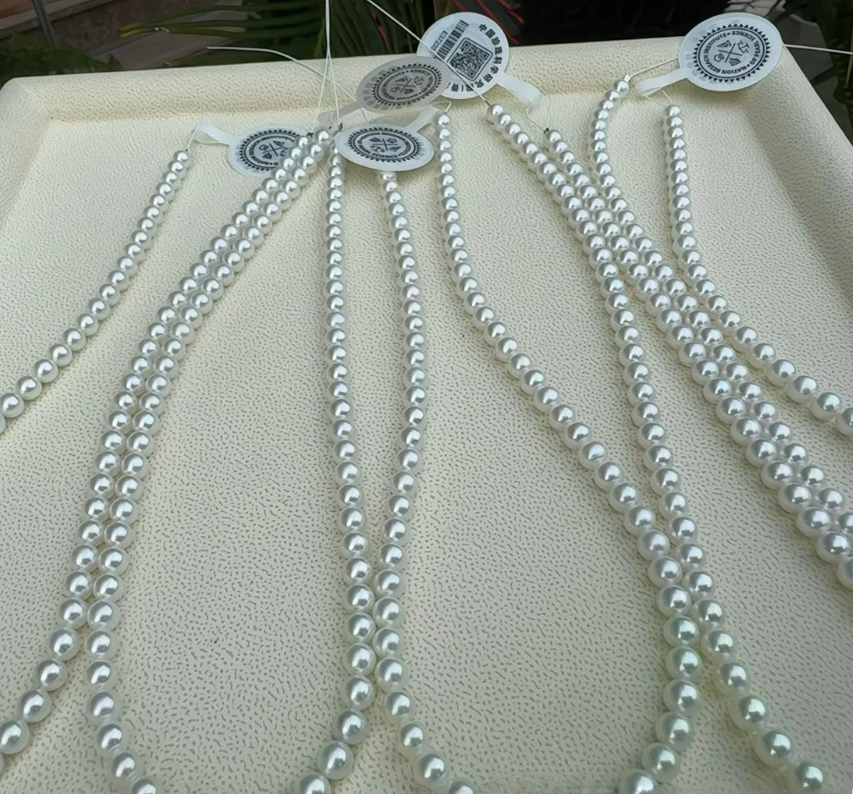 

5.5-6mm Natural Freshwater Pearl Necklace, Mirror-like Luster Perfect Round Almost Flawless 925 Silver Clasp
