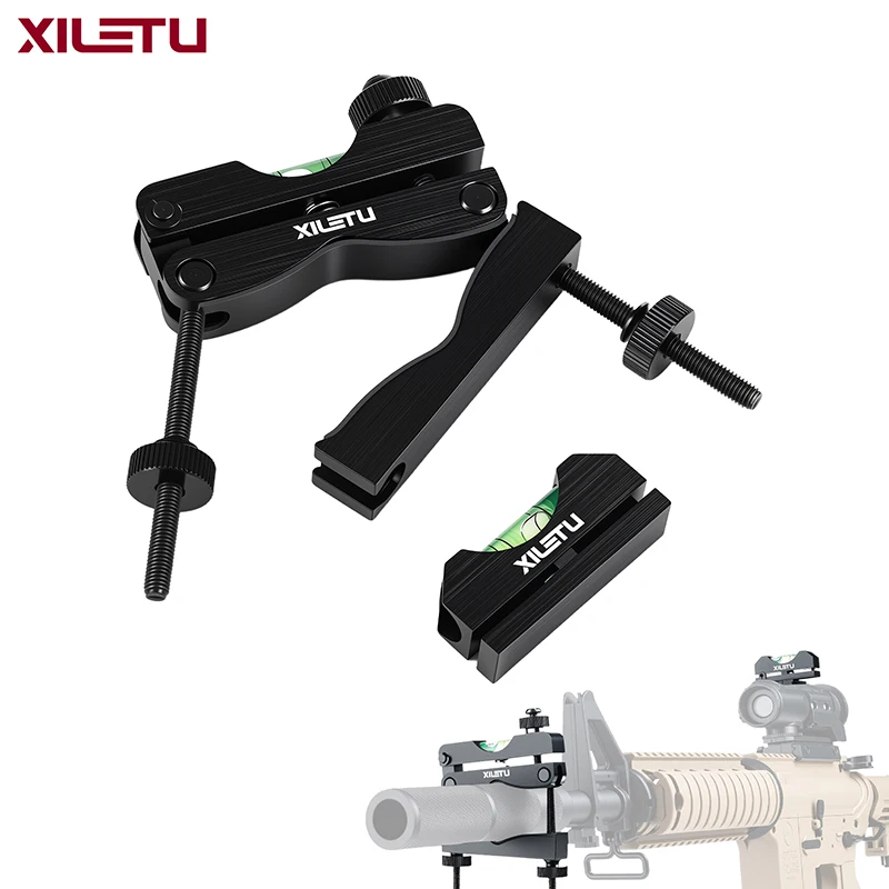 XILETU Magnetic Scope Level Mounting Kit - High-Precision Bubble Leveling System, Universal Rifle Tool with Compact Storage Case