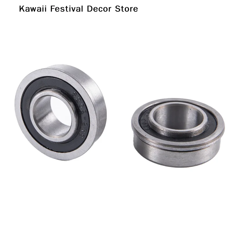 【K】1PCS F6202-2RS Flange ABEC-1 Miniature Deep Groove Garden Trolley Ball Sealed Wheelbarrow Bearing