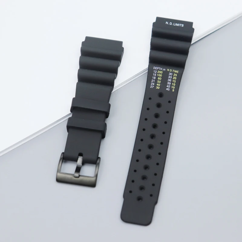 Diver Rubber Resin Strap for Seiko 20/22/24mm Sport Watch Band ND Limits Bracelet Accessoriesaster