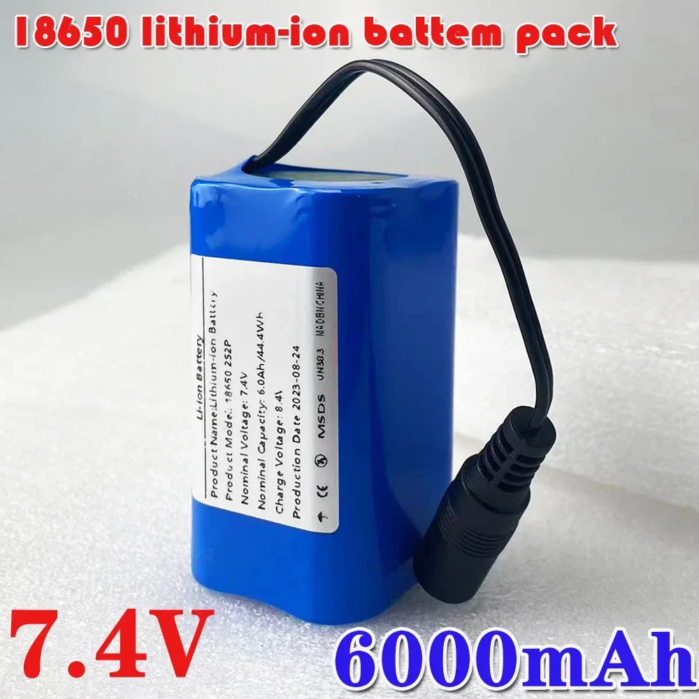 

2S2P 6000mah 7.4V Lithium Ion Battery Suitable for T188 T888 2011-5Remote Control ToyBackupBattery LED