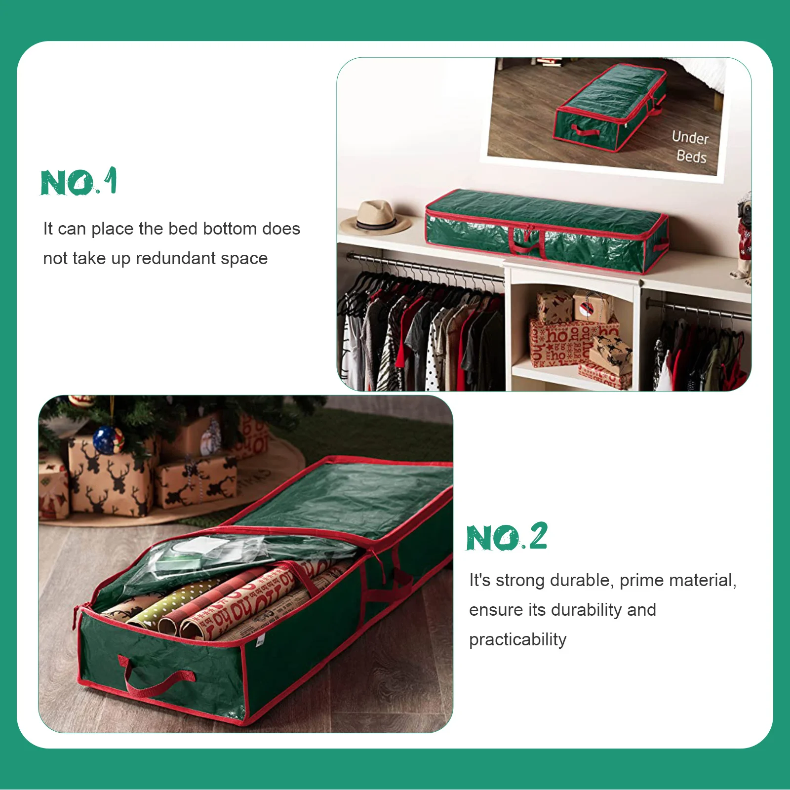 

Packaging Paper Storage Bag Large Capacity Under Bed Wrapping Organizer For Christmas Gift Bag Xmas Packaging Pouch Home