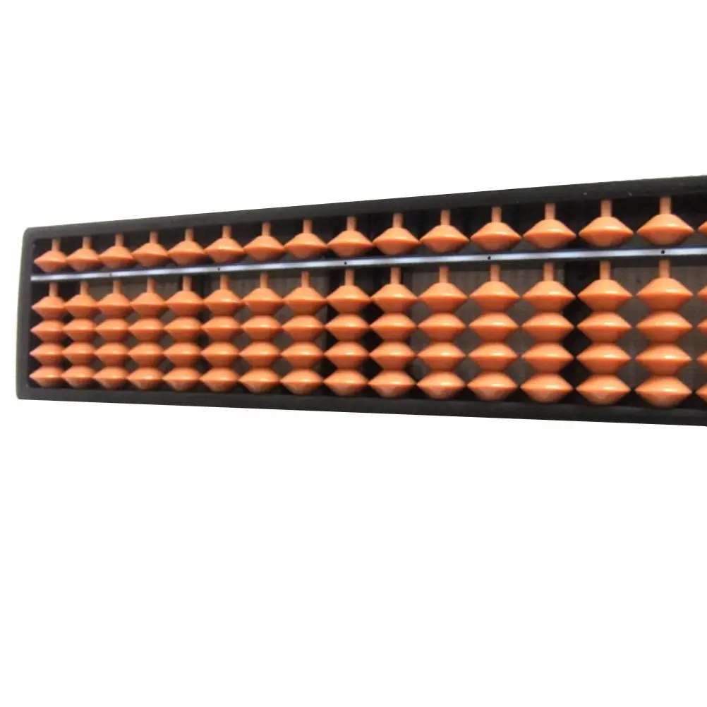 Plastic Abacus 17 Digits Style Calculating Tool for Arithmetic Training Brain Development Math Teaching Aid Hard Plastic